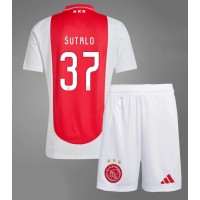 Ajax Josip Sutalo #37 Koti Peliasu Lasten 2024-25 Lyhythihainen (+ Lyhyet housut)